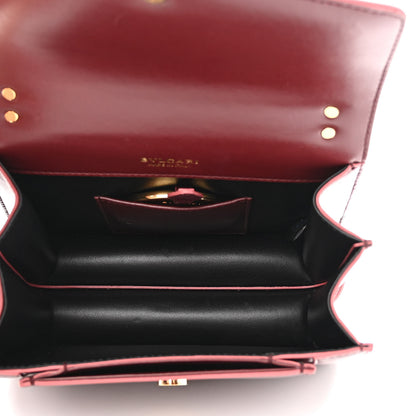 Bulgari Nappa Monochrome Serpenti Forever Maxi Chain Crossbody Bag Dark Red 5 of 9