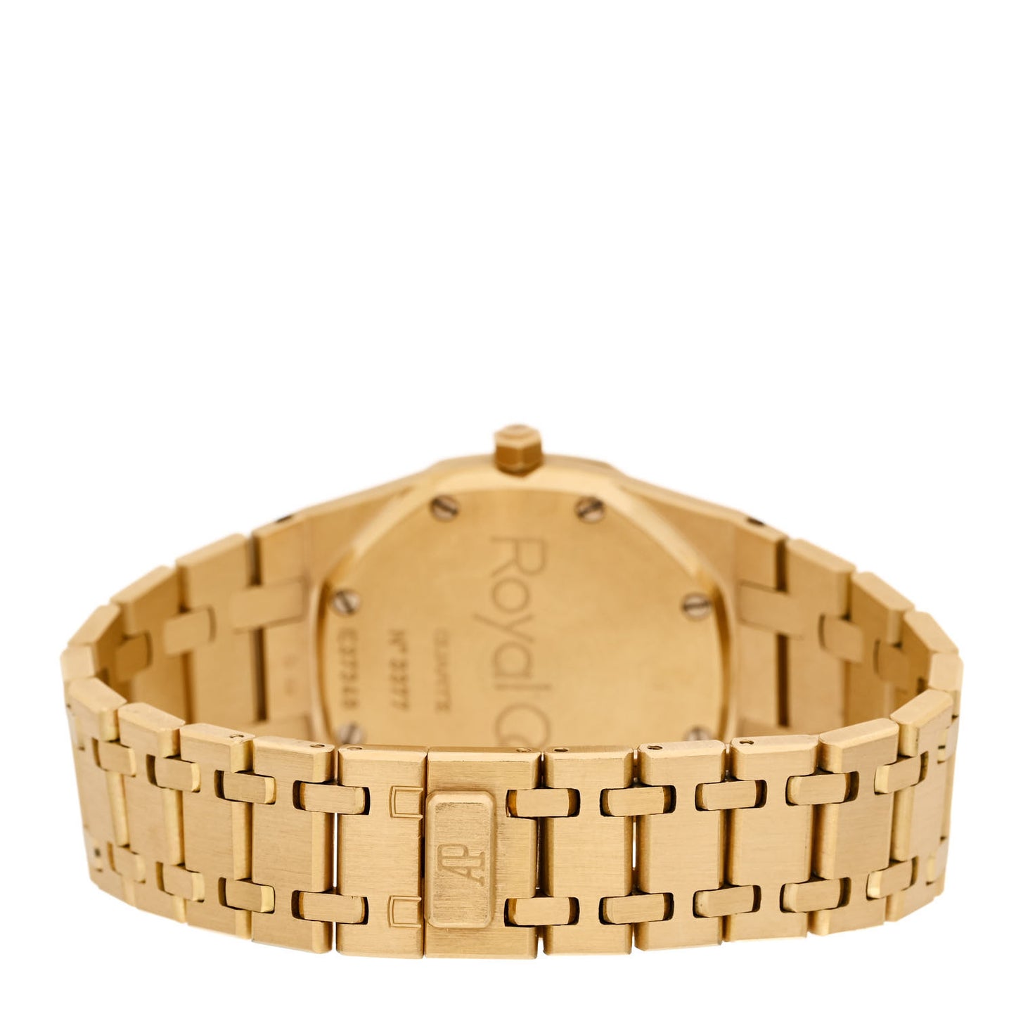 18K Yellow Gold 33mm Royal Oak Quartz Watch White 56175BA