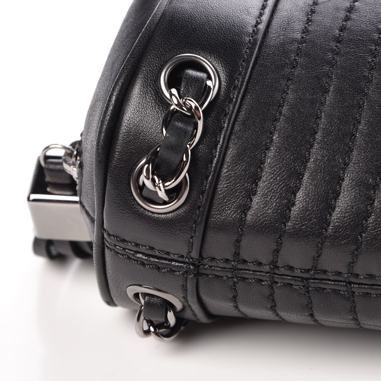 Lambskin Small Tassel Shoulder Bag Black