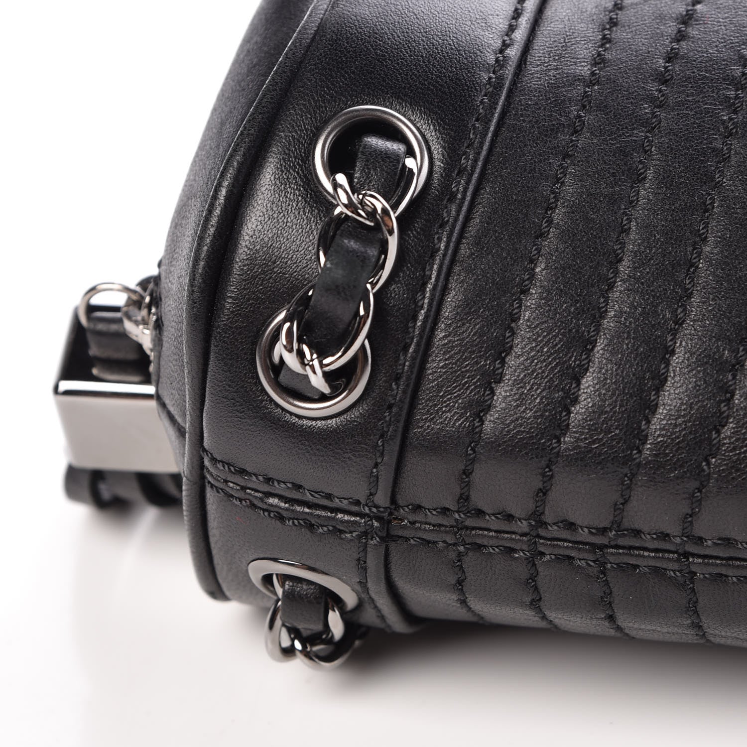 Chanel Lambskin Small Tassel Shoulder Bag Black 10 of 11