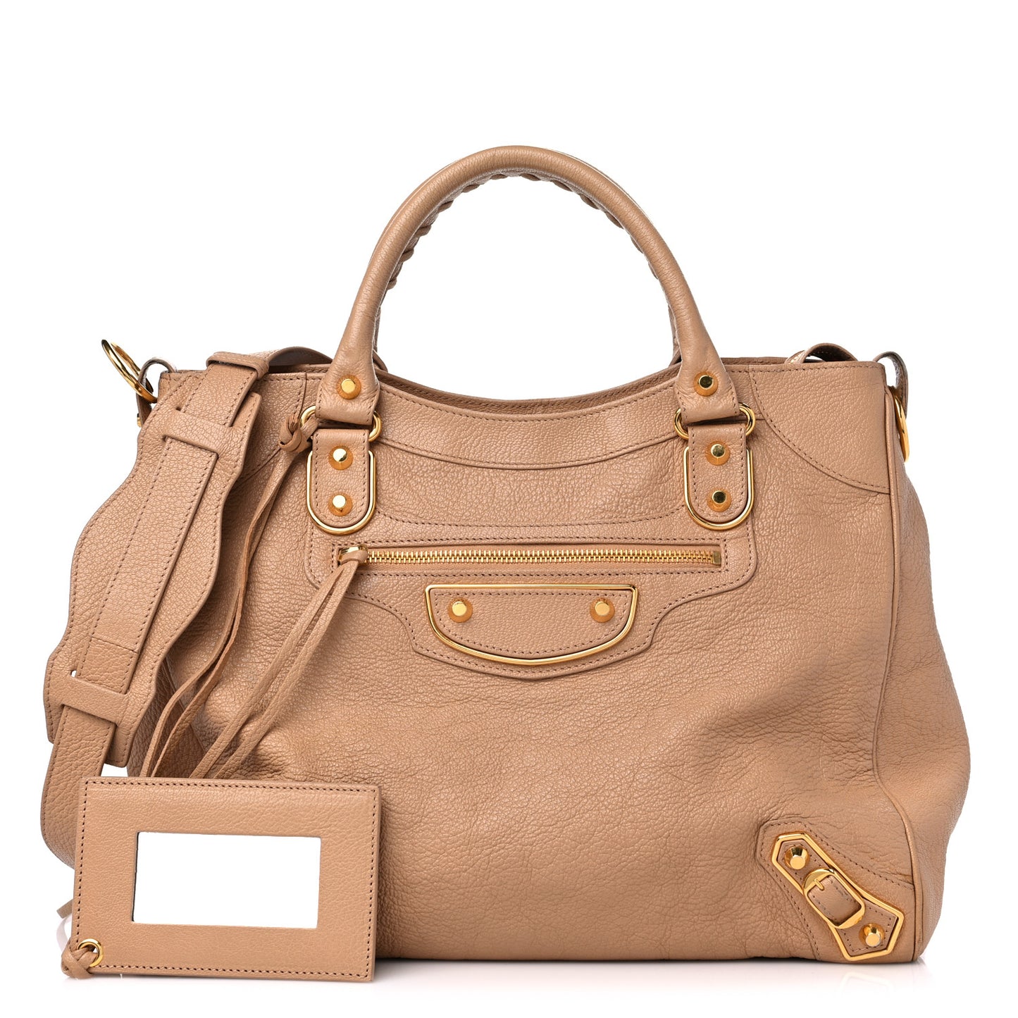 Chevre Gold Metallic Edge Hardware Velo Tomette