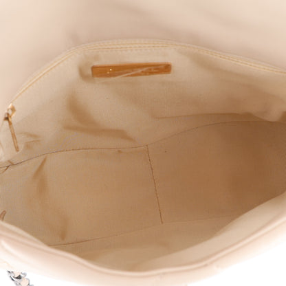 Chanel Lambskin Quilted Medium Chanel 19 Flap Light Beige 5 of 10