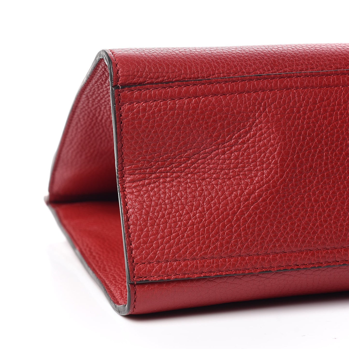 Calfskin Small GG Marmont Top Handle Bag Vulcanic Red