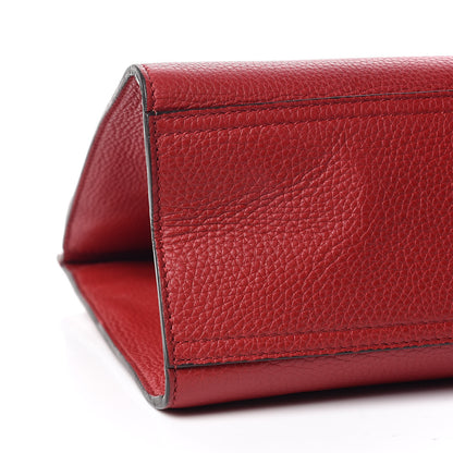 Gucci Calfskin Small GG Marmont Top Handle Bag Vulcanic Red 6 of 10