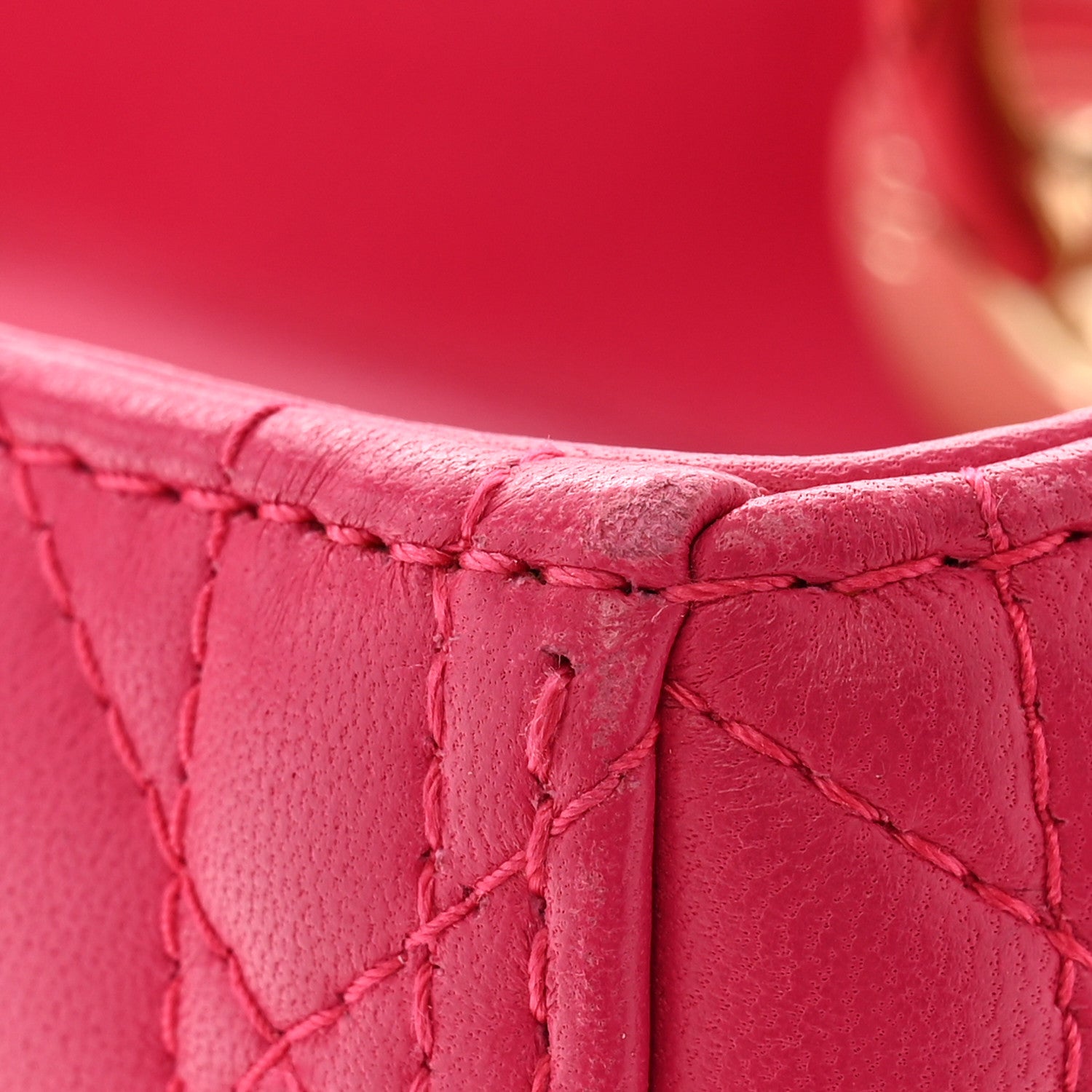 Christian Dior Lambskin Cannage Medium Lady Dior Fuchsia 14 of 14