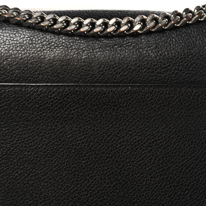 Saint Laurent Grained Calfskin Medium Monogram Sunset Black 12 of 13