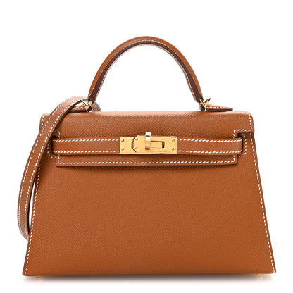 Hermes Epsom Mini Kelly Sellier 20 Gold 1 of 11
