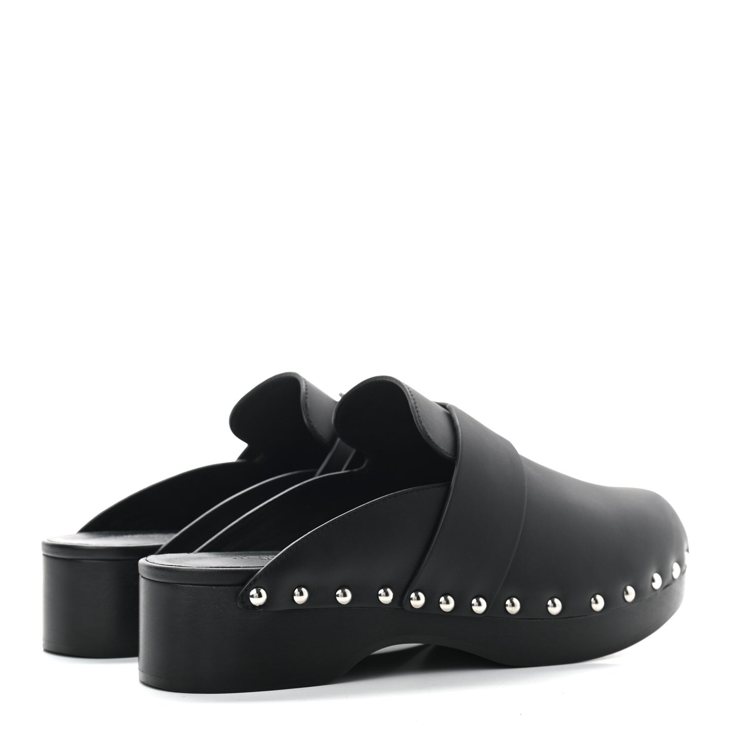 Calfskin Calya Mules 37 Black