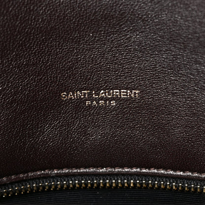 Saint Laurent Tweed Matelasse Medium Loulou Monogram Chain Satchel Beige Multicolor 6 of 11