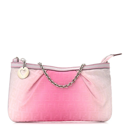 Fendi Zucchino Vitello Ombre Forever Pochette Fuxia Lavanda 1 of 9