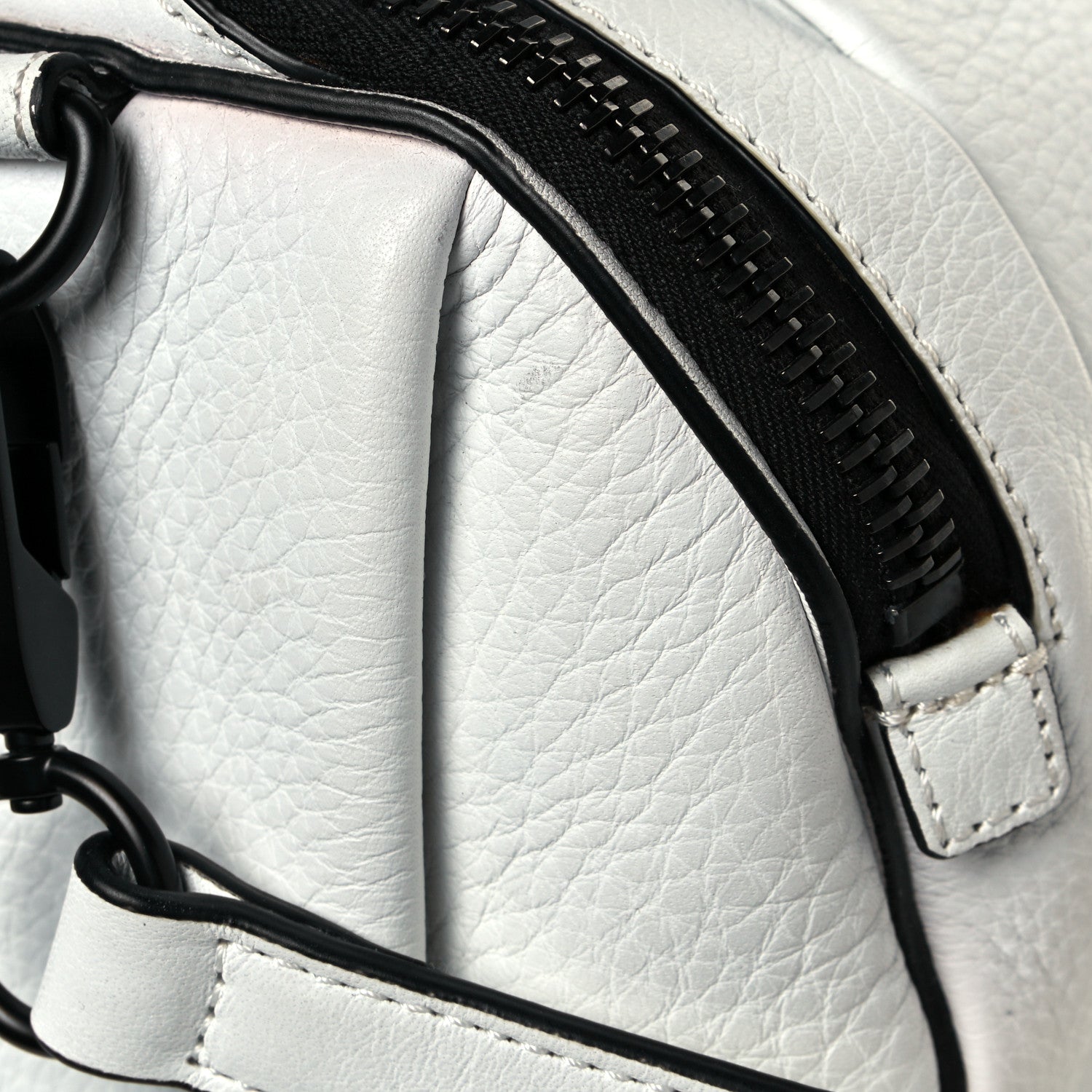 Alexander Wang Pebbled Lambskin Rockie White Black Hardware 16 of 17