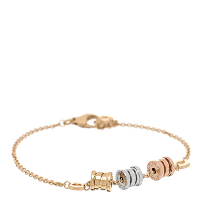 Bulgari 18K Yellow Rose White Gold B.Zero1 Bracelet ML 1 of 3