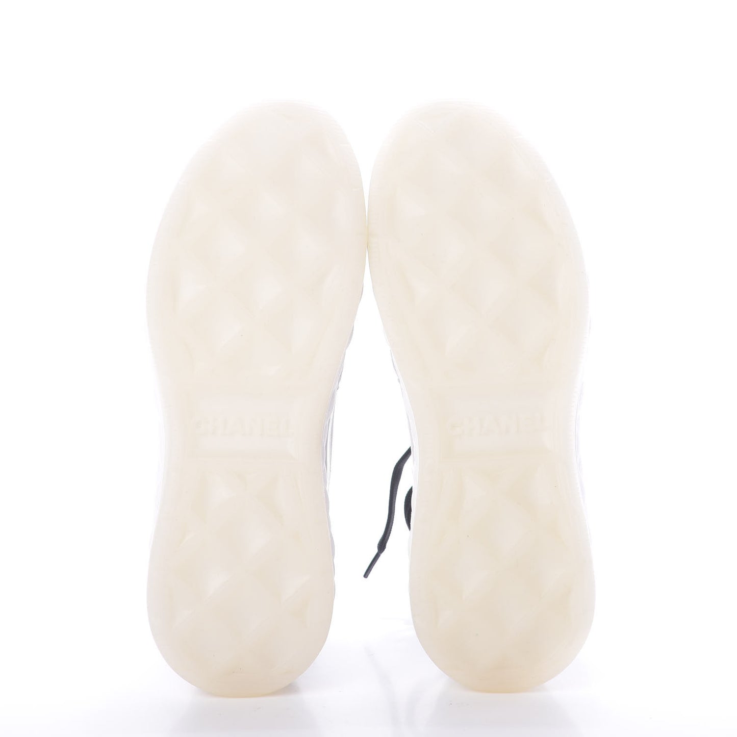 Nylon Calfskin Suede CC Sneakers 36.5 White Grey Yellow