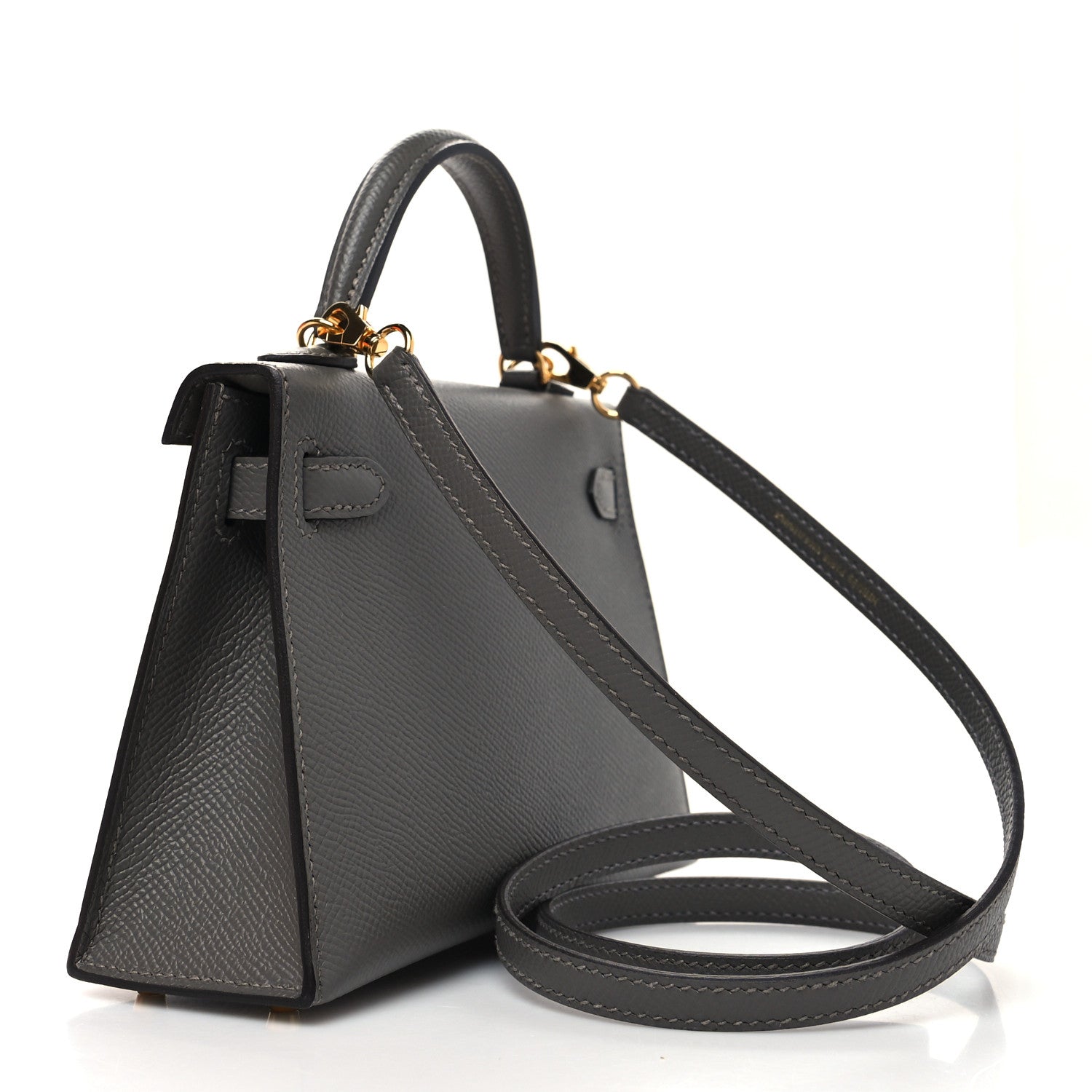 Hermes Epsom Mini Kelly Sellier 20 Gris Meyer 3 of 10