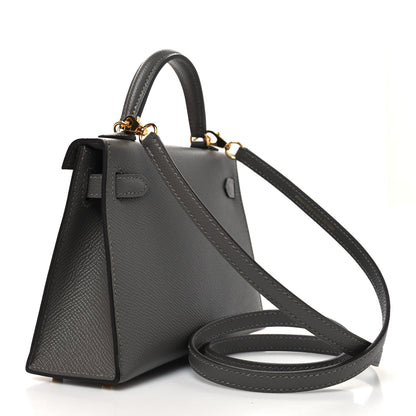 Hermes Epsom Mini Kelly Sellier 20 Gris Meyer 3 of 10