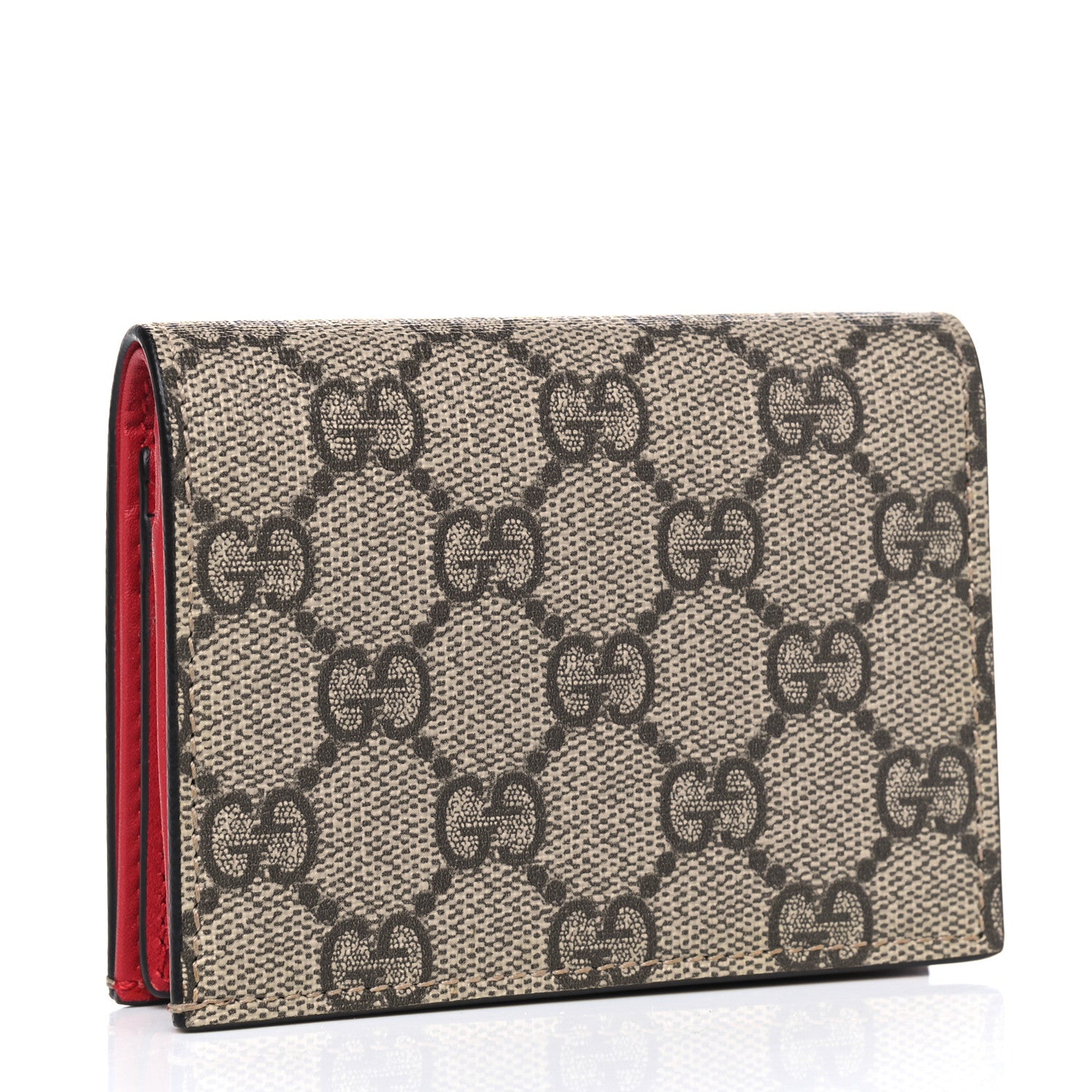 Gucci Soft GG Supreme Monogram Mystic Cat Card Case Wallet 2 of 4