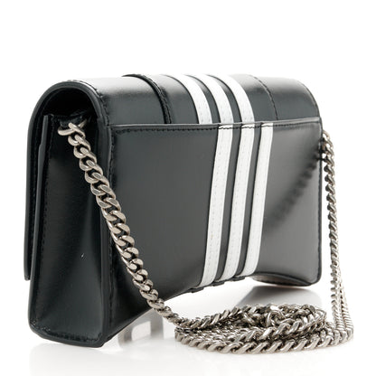 Balenciaga X ADIDAS Box Calfskin Hourglass Chain Bag Black 3 of 10