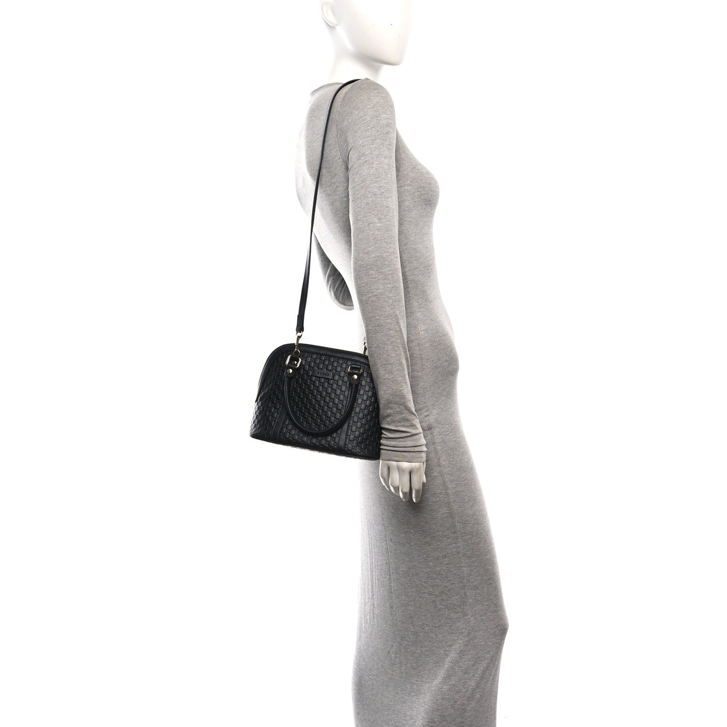 Microguccissima Mini Dome Bag Black Black
