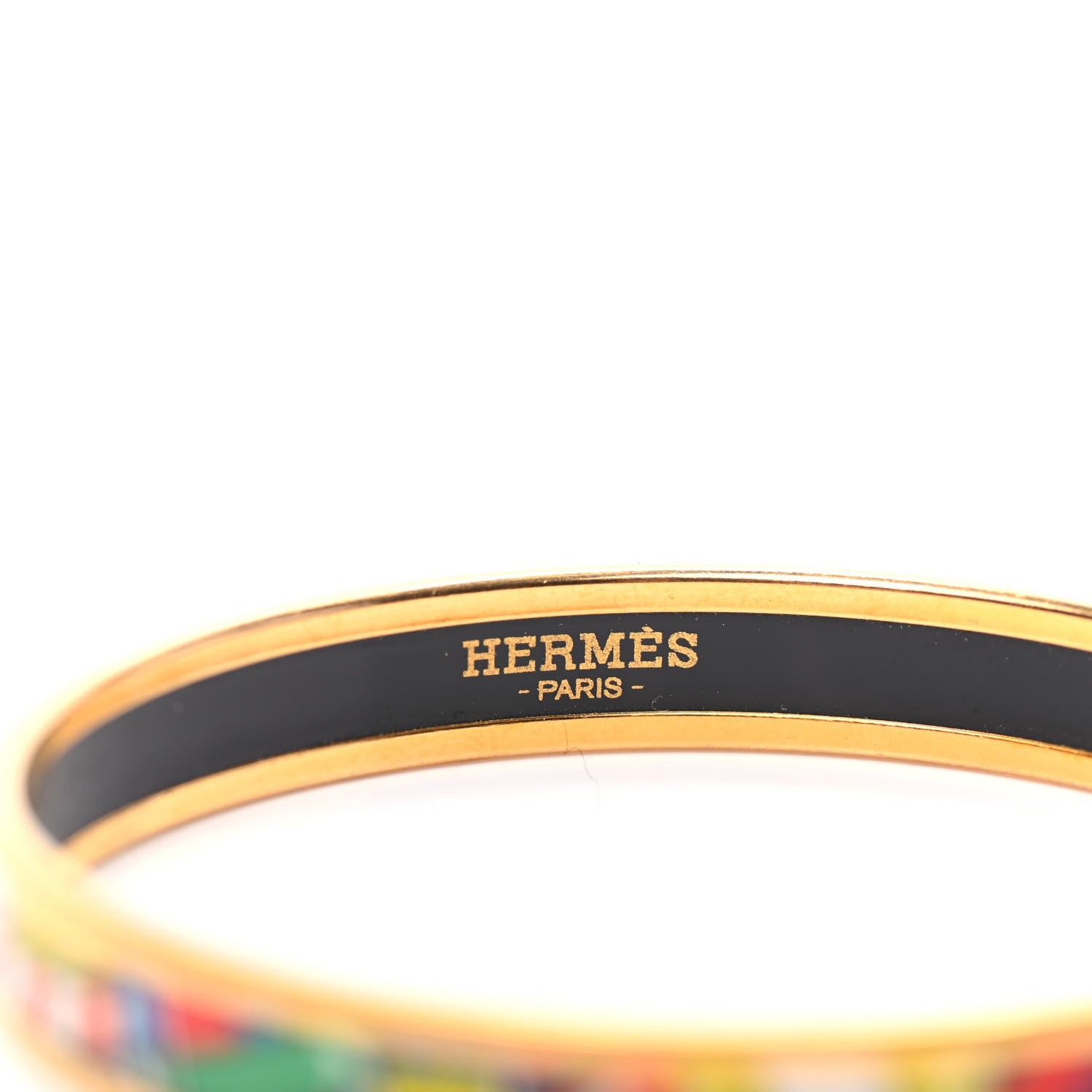 Hermes Enamel Printed Narrow Astrologie Nouvelle Bracelet 65 4 of 5