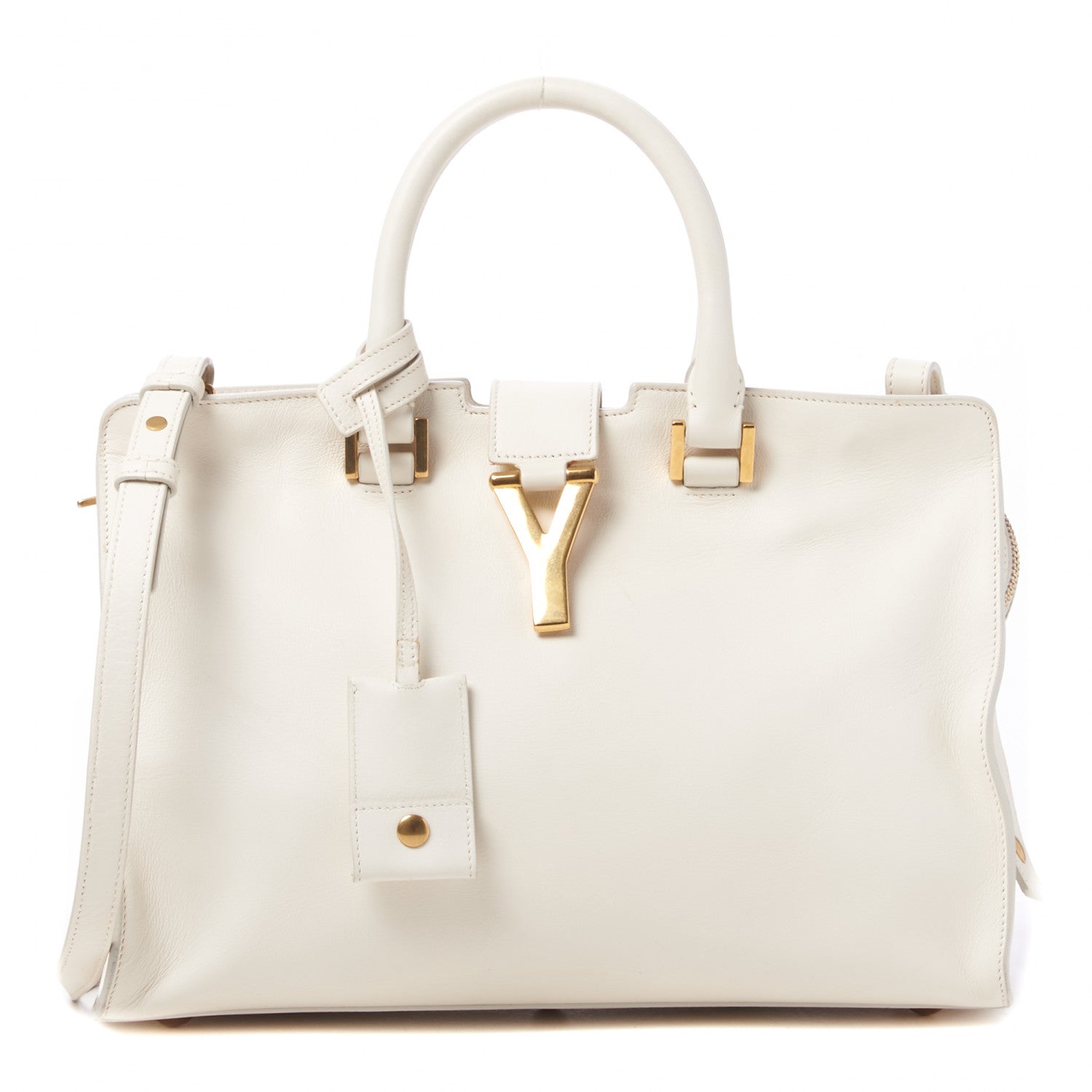 Saint Laurent Calfskin Small Classic Y Cabas White 1 of 16