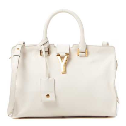 Saint Laurent Calfskin Small Classic Y Cabas White 1 of 16