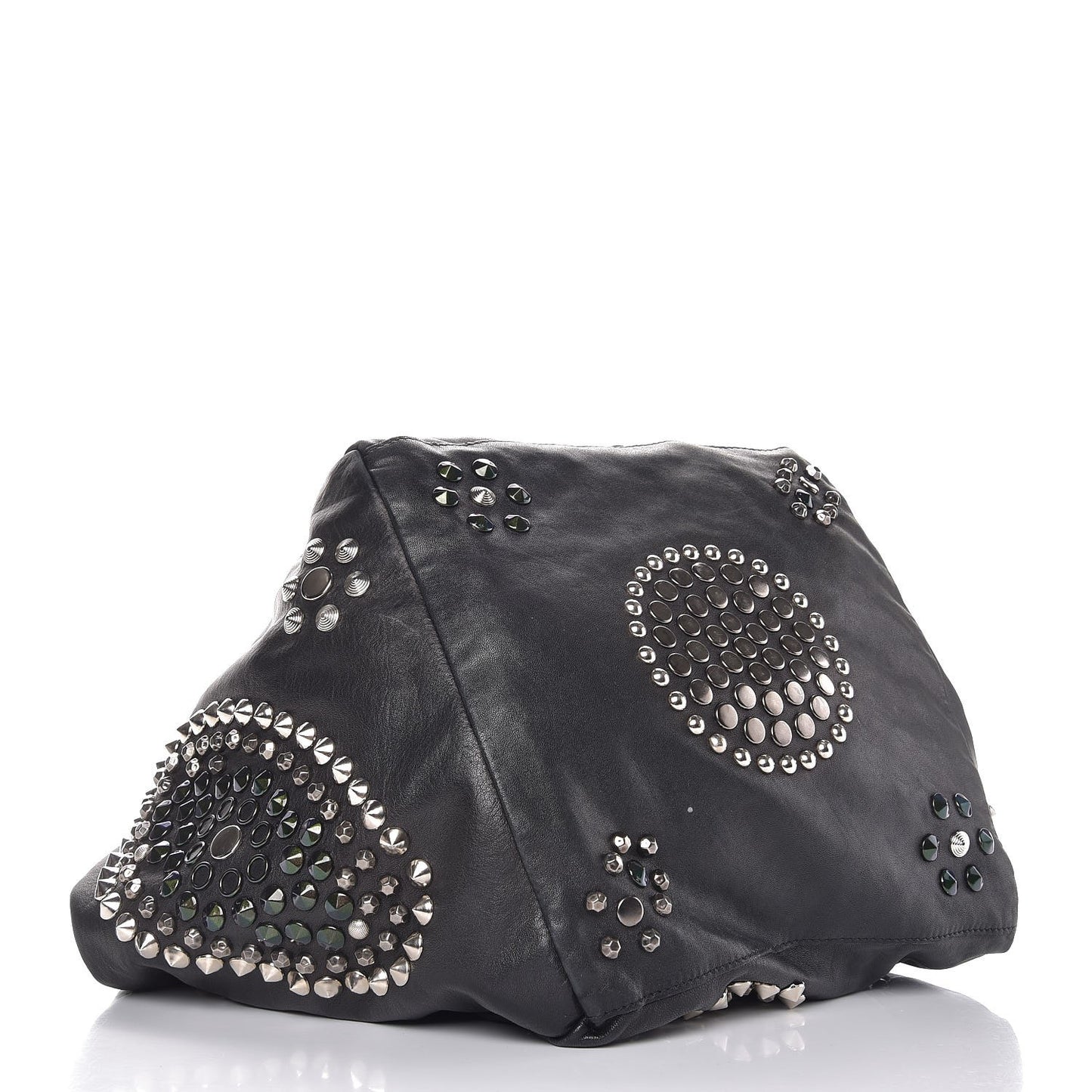 Calfskin Studded Lola Tote Black