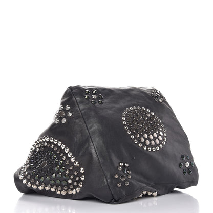 Jimmy Choo Calfskin Studded Lola Tote Black 4 of 8
