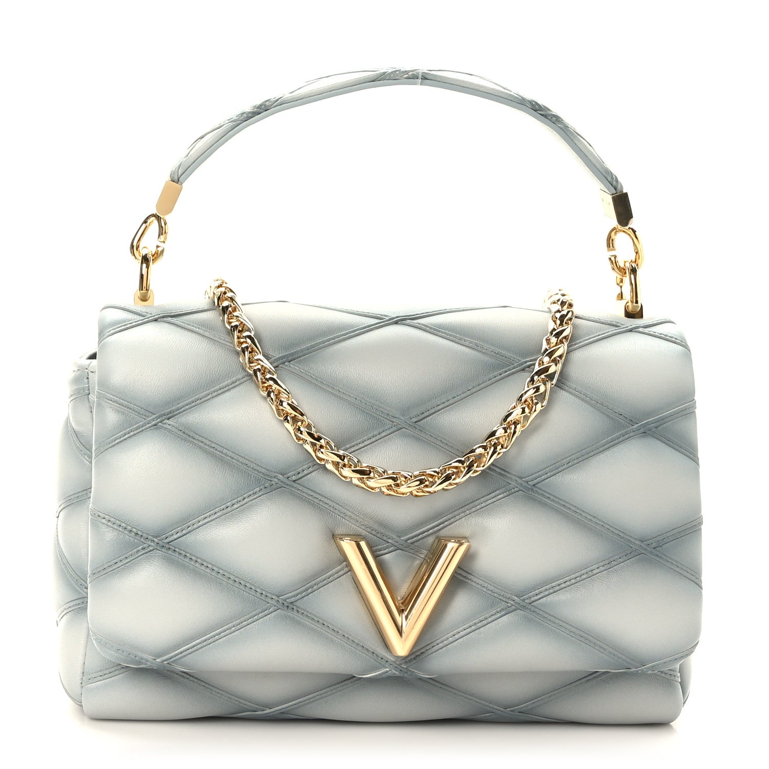 Louis Vuitton Lambskin Malletage GO-14 MM Ecume 1 of 9