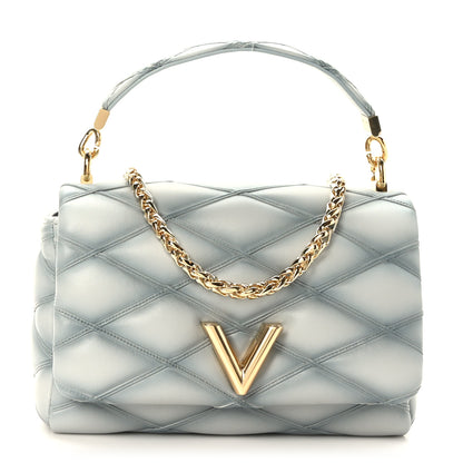 Louis Vuitton Lambskin Malletage GO-14 MM Ecume 1 of 9
