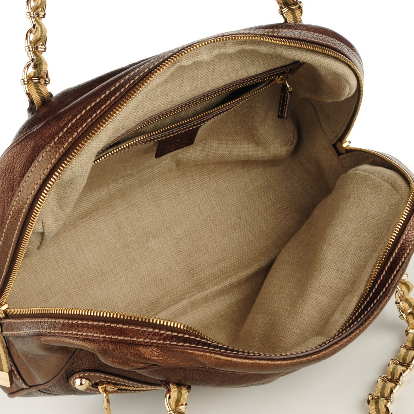Metallic Capri Large Bowler Bronze