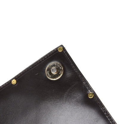 Delvaux Crocodile Envelope Clutch Brown 8 of 12