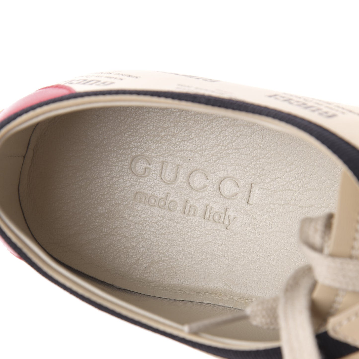 Calfskin Stamp Print Mens Falacer Sneakers 7 Soy
