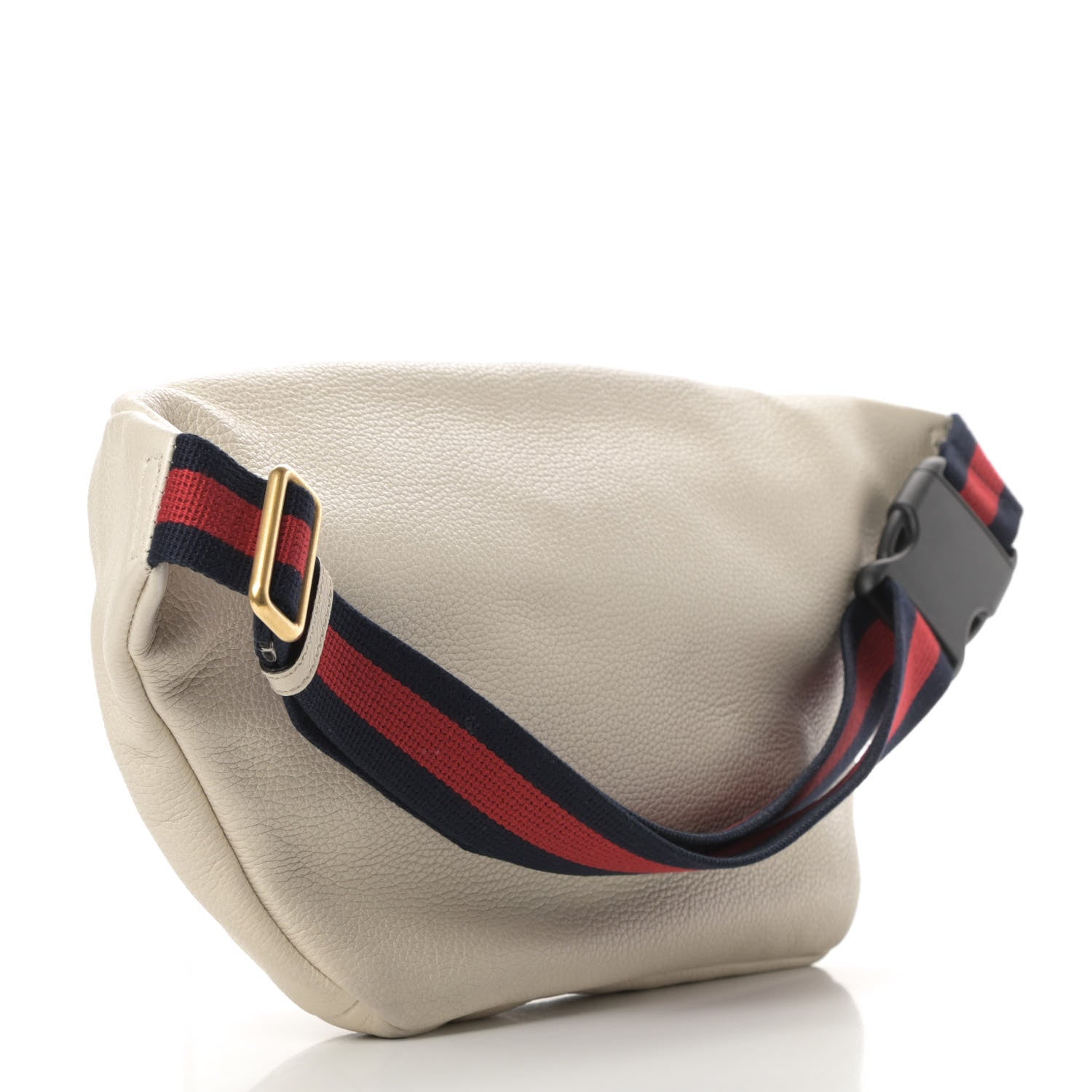 Gucci Grained Calfskin Logo Belt Bag White 3 of 12