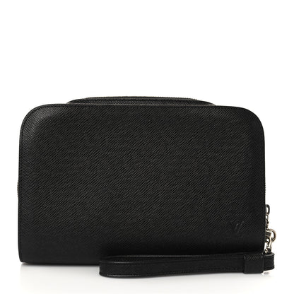 Louis Vuitton Taiga Baikal Pochette Black 1 of 6