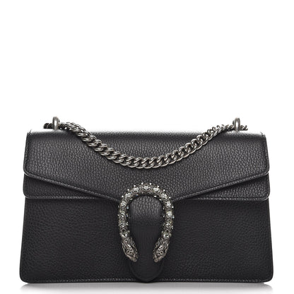 Gucci Pebbled Calfskin Small Dionysus Shoulder Bag Black 1 of 8