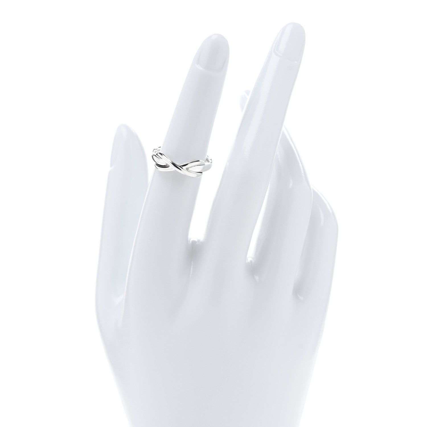 Tiffany Sterling Silver Infinity Ring 49 4.75 2 of 5