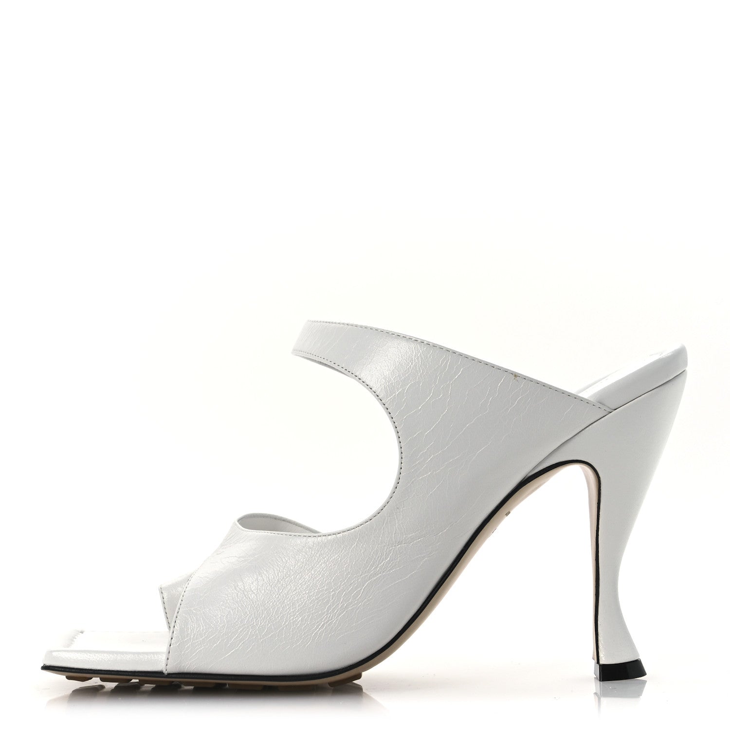 Bottega Veneta Nappa Crunch Lux Sandals 39.5 Optic White 1 of 11