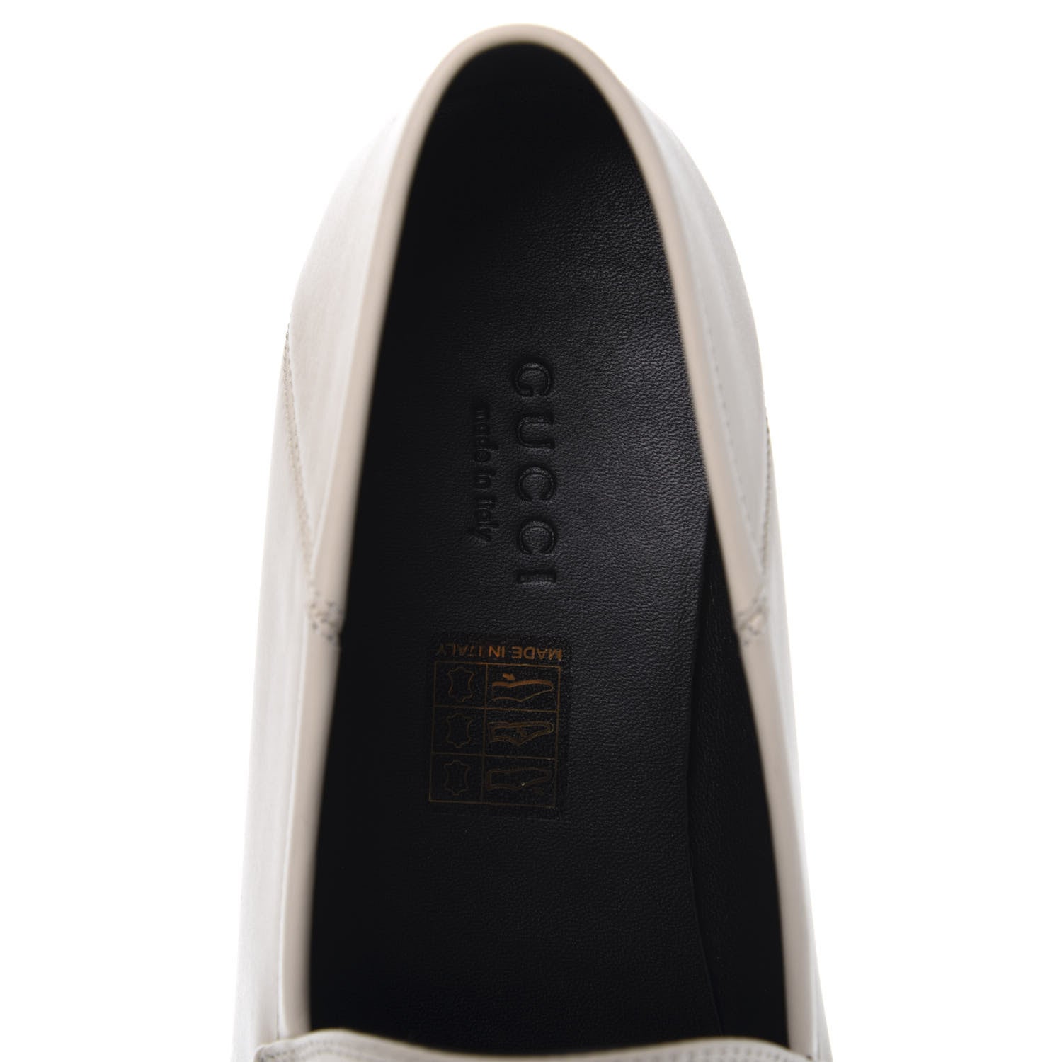 Gucci Calfskin Taste Strawberry Womens Brixton Horsebit Loafers 38.5 Ivory Red 7 of 10