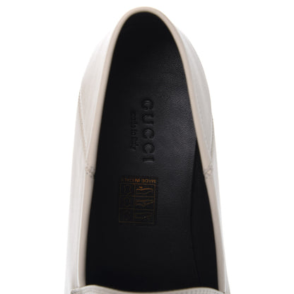 Gucci Calfskin Taste Strawberry Womens Brixton Horsebit Loafers 38.5 Ivory Red 7 of 10