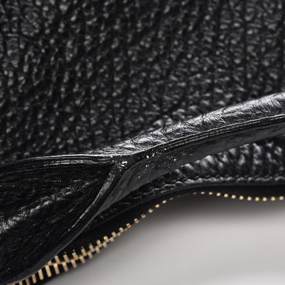 Burberry Signature Grain Calfskin Medium Hobo Black 9 of 9