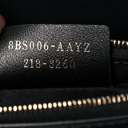 Fendi Vitello King Tamponato Logo Embossed Medium Wallet On Chain Black 6 of 9