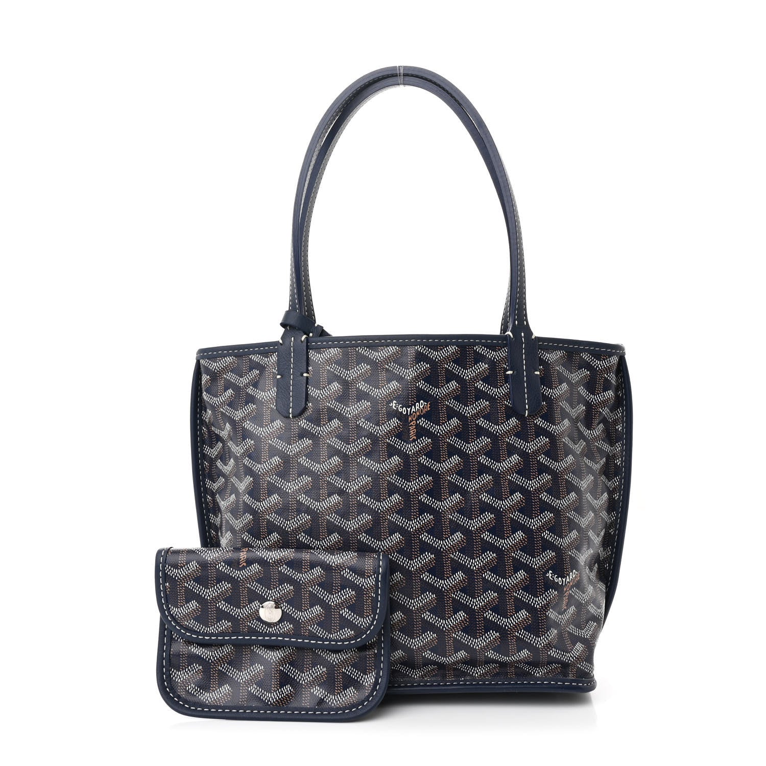 Goyard Goyardine Reversible Mini Anjou Navy 4 of 19