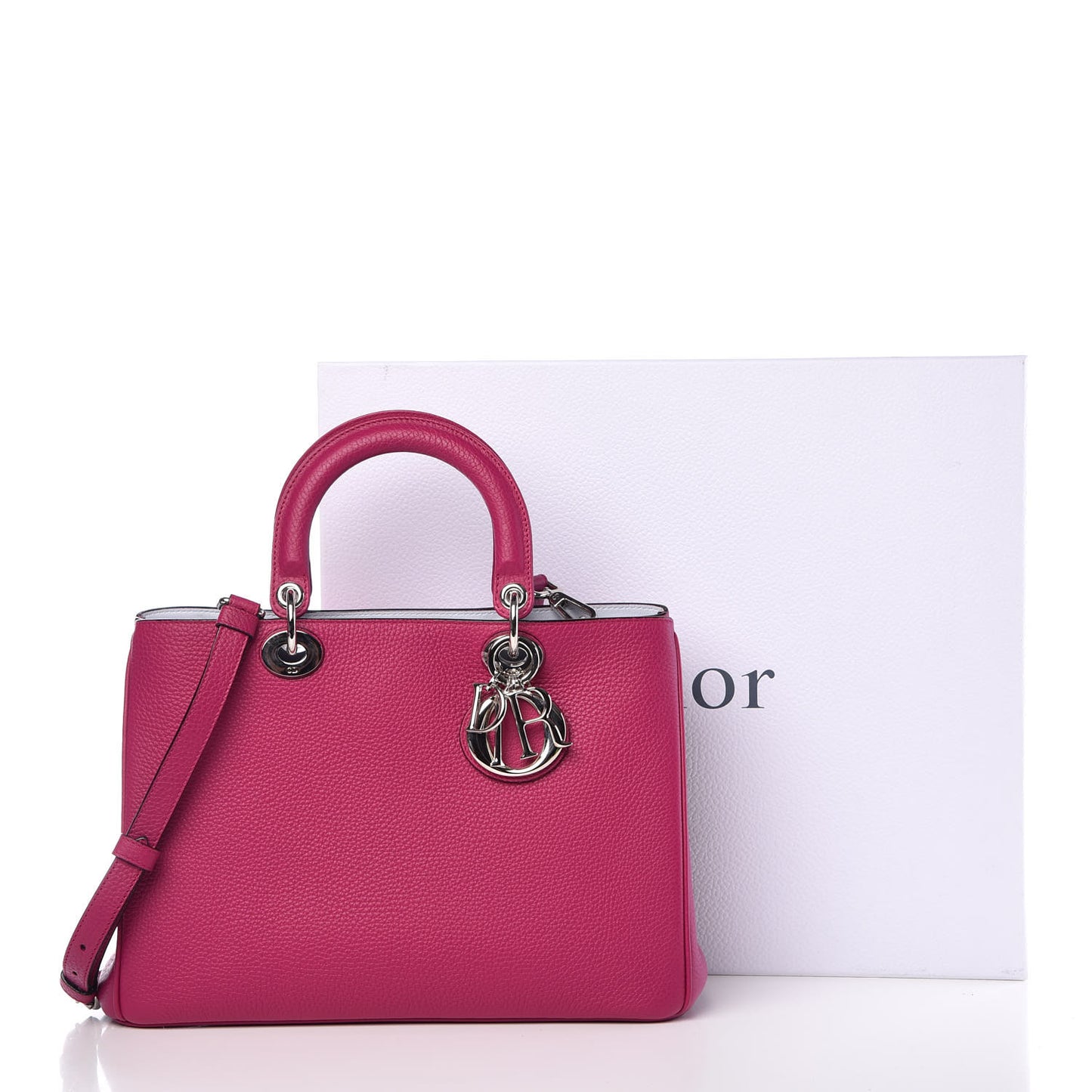 Calfskin Medium Diorissimo Bag Toxic Purple