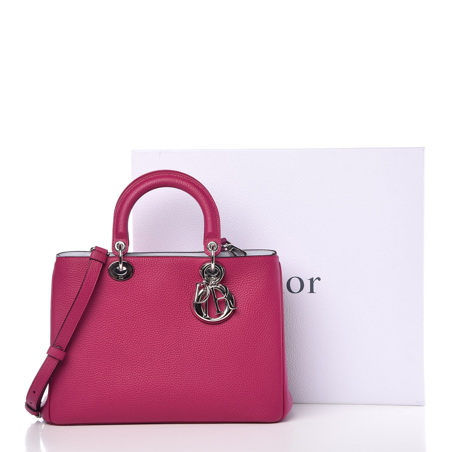 Christian Dior Calfskin Medium Diorissimo Bag Toxic Purple 12 of 12