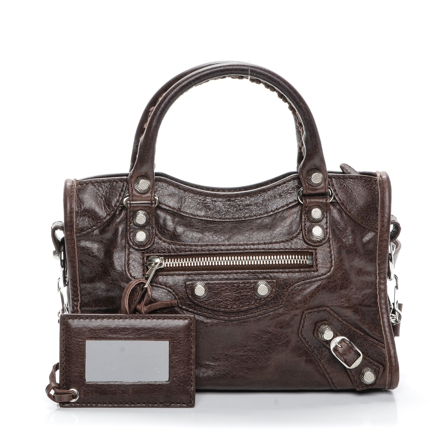 Balenciaga Agneau Giant 12 Silver Hardware Mini City Cigare Fonce 1 of 8