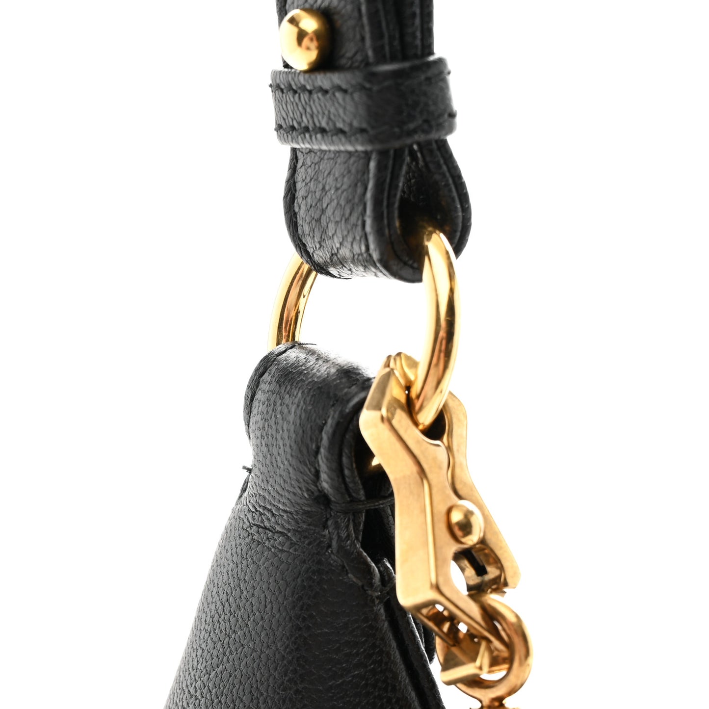 Goatskin Small Aphrodite Shoulder Bag Black