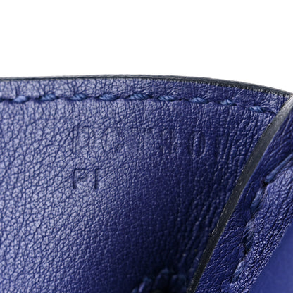 Hermes Swift Epsom Tressage Birkin 30 Bleu Encre Bleu Du Nord Gold 7 of 11