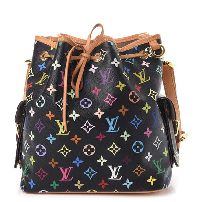 Louis Vuitton Monogram Multicolor Petit Noe Black 1 of 10