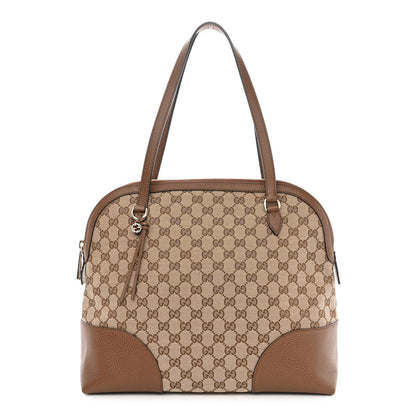 Gucci Monogram Medium Bree Shoulder Bag Beige Tabacco 1 of 10