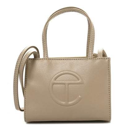 Telfar Vegan Leather Small Shopping Bag Cream 1 of 11